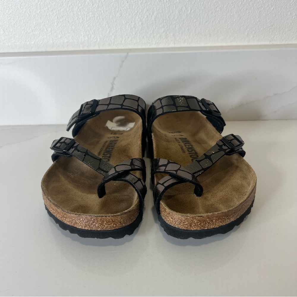 Birkenstock Mayari Croc‑Print Double Strap Sandal Slip-On EU 37 / US 6 - Picture 4 of 12